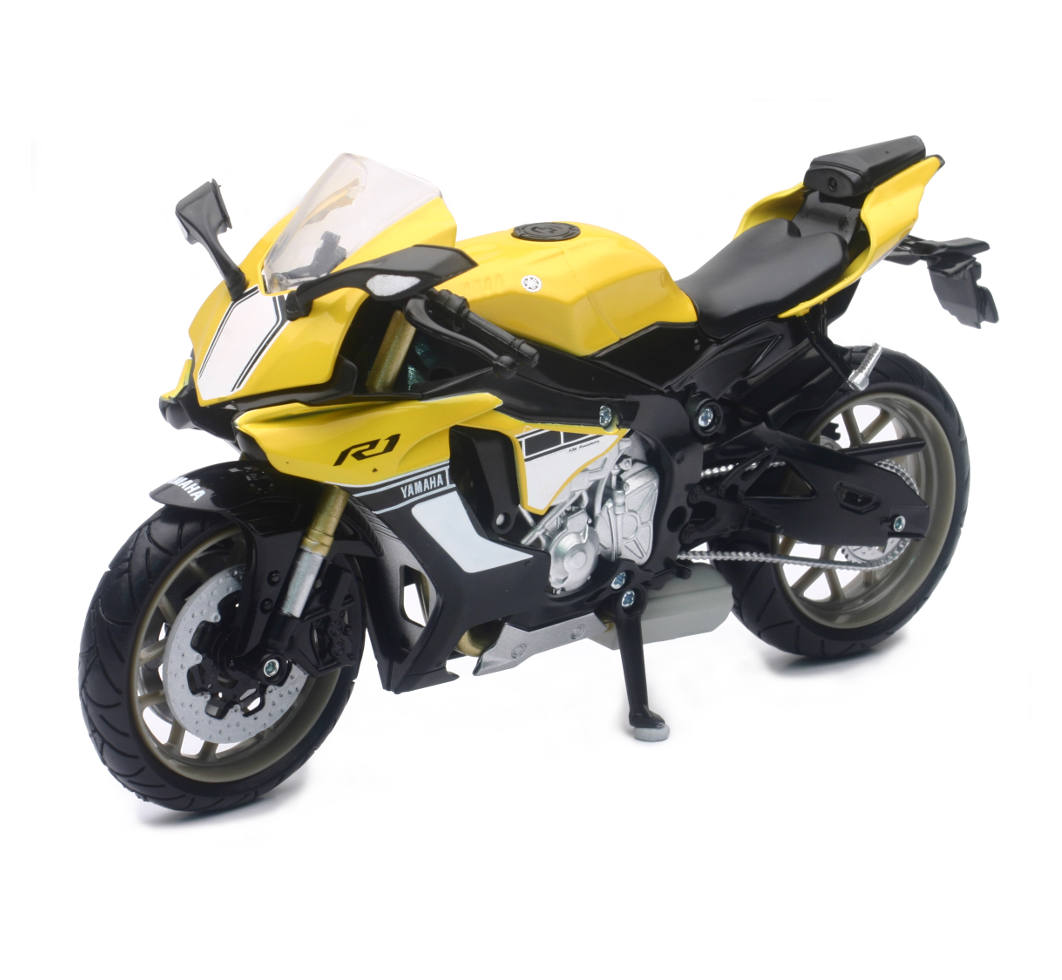 New Ray Toys 1:12 Yamaha YZF R1 Toy Model, Yellow